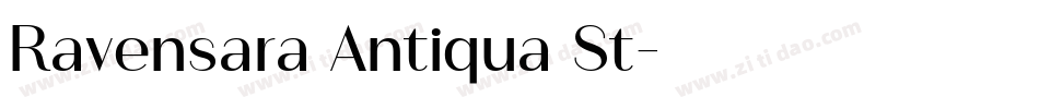 Ravensara Antiqua St字体转换